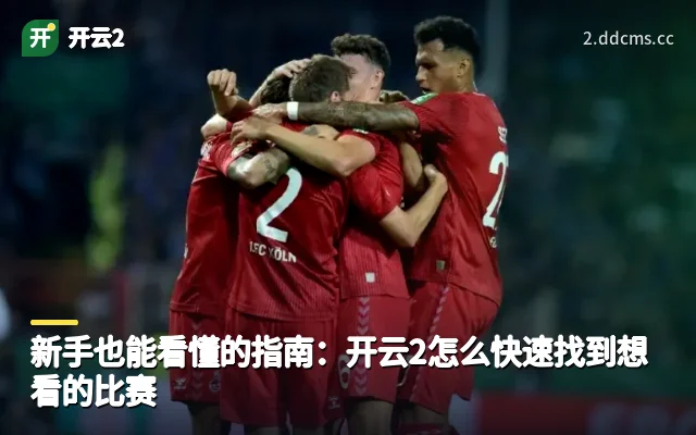 新手也能看懂的指南：开云2怎么快速找到想看的比赛